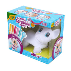 Crayola Scribble Scrubbie Jumbo Pet: Washable Art Kit with Markers & Brush for Kids 3+