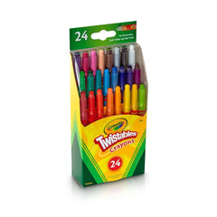 Crayola 24ct Mini Twistables Crayons, Cute School Supplies, Classroom Must Haves for Teachers, Travel Friendly, Coloring Gift, Ages 3+