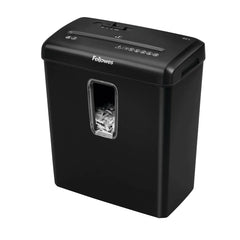 Fellowes Powershred 6ct Cross-Cut Paper Shredder - Black: Shreds Credit Cards & Staples, Jam-Resistant, Auto Start