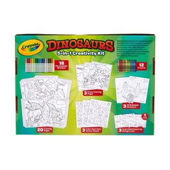 Crayola Dinosaurs Creativity Kit: Dinosaur Coloring Pages & Crayons for Kids, Drawing & Coloring Craft Activity, Ages 4+