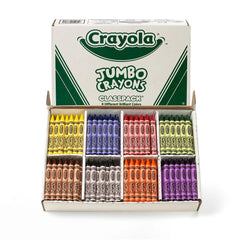 Crayola Jumbo Crayons Bulk 200ct, Art Classroom Must Haves for Teachers, Kids School Supplies, Large Crayons, 8 Classic Colors, Gifts for Teachers