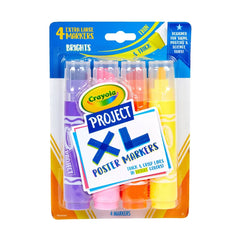 4ct Crayola Project XL Poster Markers - Bright Colors