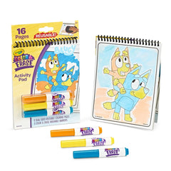 Crayola Bluey Color & Erase Reusable Activity Pad: Mess Free Coloring Book for Creative Travel Activities