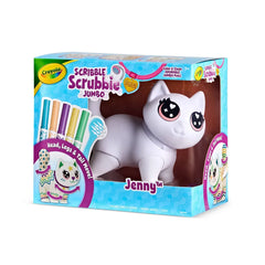 Crayola Scribble Scrubbie Jumbo Pet Cat- Jenny: Drawing & Coloring Kit, Markers, Christmas, Ages 3+
