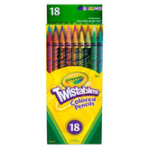 Crayola 18ct Twistables Colored Pencils, Cute School Supplies for Kids, Non-Toxic, Art Classroom Essentials, Drawing and Coloring Gift, Ages 3+