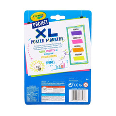 4ct Crayola Project XL Poster Markers - Bright Colors