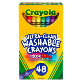 Crayola 48ct UltraClean Washable Crayons Art Classroom Must Haves for Teachers Kids School Supplies Coloring Gift Ages 3+