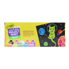 Crayola 10ct 2oz Washable Kids Paint Neon Colors: Non-Toxic Water-Based Tempera for Paper, Neon Painting & Finger Paint Ideas