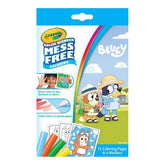Crayola Color Wonder Bluey Mini Box Set, 12 Coloring Pages and 4 Mess Free Markers, Toddler Stocking Stuffers, Coloring Gift, Ages 3+