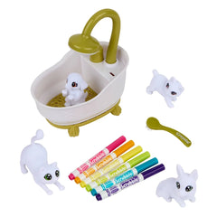 Crayola 12pc Scribble Scrubbie Pets Tub Set: Washable Marker Craft Kit for Kids, Drawing & Coloring Activity, Ages 3+