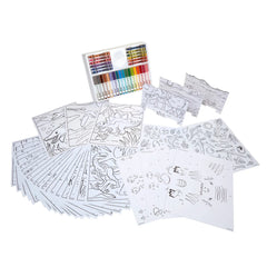 Crayola Dinosaurs Creativity Kit: Dinosaur Coloring Pages & Crayons for Kids, Drawing & Coloring Craft Activity, Ages 4+