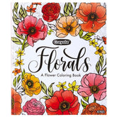Crayola Flower Coloring Book Florals, 40 Adult Coloring Pages, Arts and Crafts, Screen Free Mindfulness Activity, Gifts for Teachers and Kids
