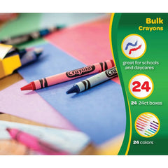 Crayola 24 Packs of 24ct Crayons Bulk 576ct, Classroom Must Haves for Teachers, Kids School, Individual Packs, Gifts for Teachers, Ages 3+