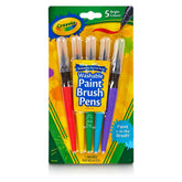 Crayola 5ct Paint Brush Pens: Multicolor Kids' Painting Brush Set for All Paint Types