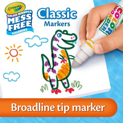 Crayola 20ct Color Wonder Broadline Markers,Mess-Free, Non-Toxic, Creative Thinking, 20 Markers, Ages 3+