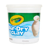 Crayola 5lb Air Dry Clay Bucket White, Modeling Material, Art School Supplies, Gifts for Teachers and Kids, Ages 4+