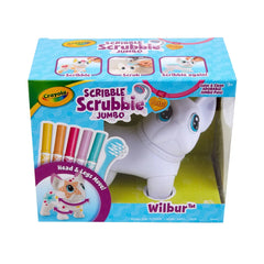 Crayola Scribble Scrubbie Jumbo Pet: Washable Art Kit with Markers & Brush for Kids 3+