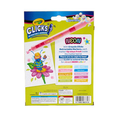 Crayola 10ct Clicks Retractable Washable Markers