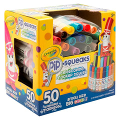 Crayola 50ct Pip Squeaks Washable Marker Set, Bold Point, Toddler School Supplies, Preschool Classroom Essentials, Gift, Ages 3+