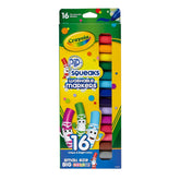 Crayola 16ct Washable Pip-Squeaks Broad Line Markers, Toddler School Supplies, Classroom Essentials for Elementary Teachers, Coloring Gift, Ages 3+