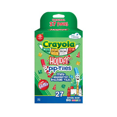 Crayola Mini Holiday Glitter PIP Magnetic Tiles 27pc Set