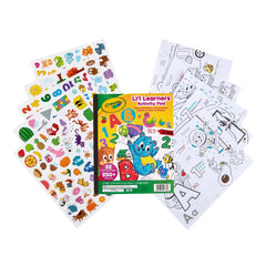Crayola Lil' Learners Activity Pad 10"x 8": Mess Free Coloring Book for Kids, Educational Stickers, 32 Pages