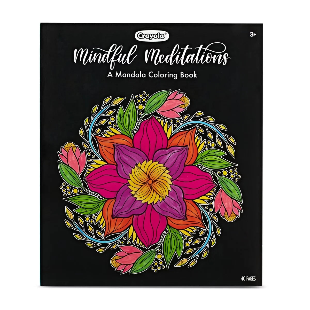 Crayola Mindful Mediations Mandala Coloring Book, 40 Adult Coloring Pages, Arts and Crafts, Screen Free Mindfulness Activity, Gifts for Teachers