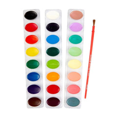 Crayola 24ct Kids Watercolor Paints with Brush, Washable Tempera, School Supplies for Kids, Art Classroom Essentials, Gift, Ages 3+