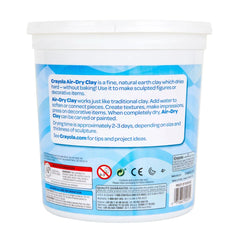 Crayola 5lb Air Dry Clay Bucket White, Modeling Material, Art School Supplies, Gifts for Teachers and Kids, Ages 4+