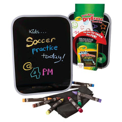 Crayola Dual Sided Dry Erase Board Set with Dry Erase Crayons 8ct: Kids Whiteboard & Presentation Board Accessories