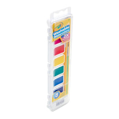 Crayola 8ct Kids Watercolor Paints with Brush, Washable Tempera, School Supplies for Kids, Art Classroom Essentials, Gift, Ages 3+