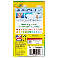 Crayola 48ct UltraClean Washable Crayons Art Classroom Must Haves for Teachers Kids School Supplies Coloring Gift Ages 3+