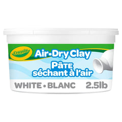 Crayola 2.5lb Air Dry Clay White, Modeling Material, Art School Supplies, Gifts for Teachers and Kids, Ages 4+