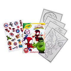 Crayola 96pg Coloring Book - Spidey and His Amazing Friends: Creative Kids Activity, Ages 3+, Spider-Man Pages
