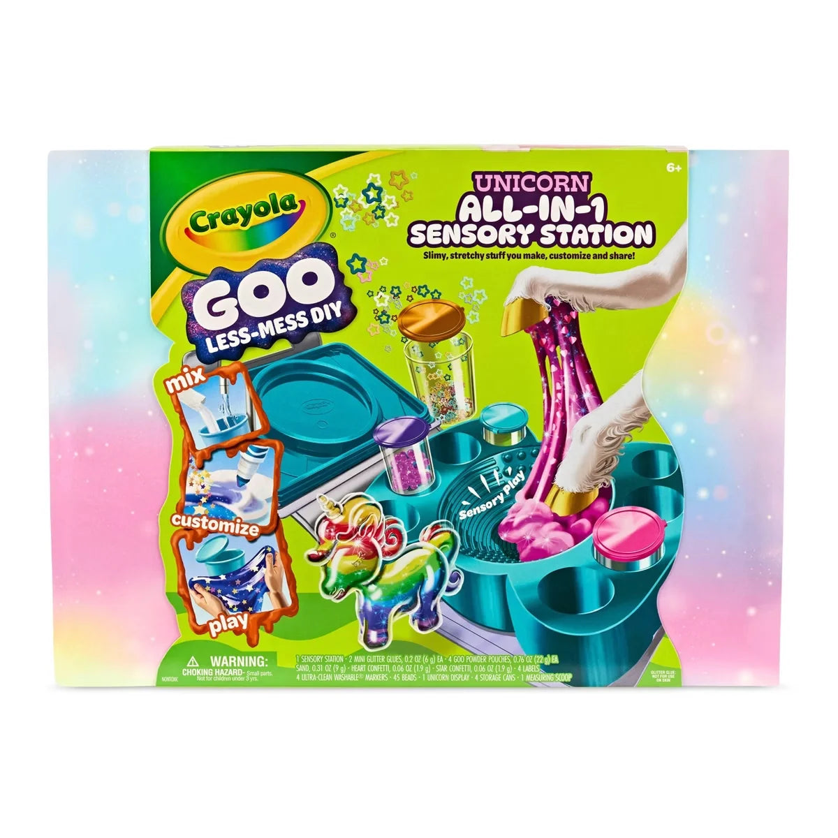 Crayola Goo All-in-1 Sensory Stations Unicorn Slime