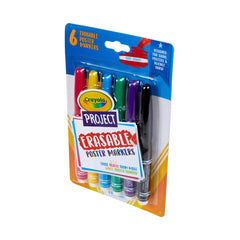 Crayola 6ct Project Erasable Poster Markers