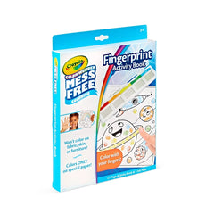 Crayola Color Wonder Fingerpaint Activity Book,Mess-Free, Non-Toxic, Creative Thinking, 30 Pages, Ages 3+