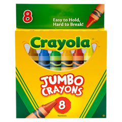 Crayola 8ct Jumbo Crayons, Toddler School Supplies, Classroom Essentials for Preschool Teachers, Large Crayons, Coloring Gift, Ages 3+