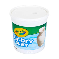 Crayola 5lb Air Dry Clay Bucket White, Modeling Material, Art School Supplies, Gifts for Teachers and Kids, Ages 4+