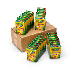 Crayola 24 Packs of 24ct Crayons Bulk 576ct, Classroom Must Haves for Teachers, Kids School, Individual Packs, Gifts for Teachers, Ages 3+