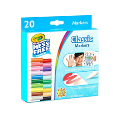 Crayola 20ct Color Wonder Broadline Markers,Mess-Free, Non-Toxic, Creative Thinking, 20 Markers, Ages 3+