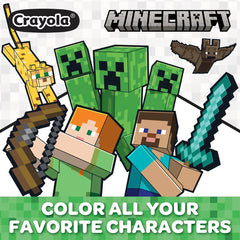 Crayola 28 Pages and Poster Minecraft Coloring Book 10"x8"