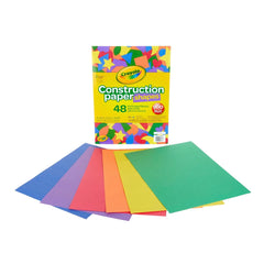 Crayola 48 Page Construction Paper with Pop Out Shapes: Multicolor, 9x12 Inches, Uncoated, Valentine's Day Theme