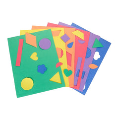 Crayola 48 Page Construction Paper with Pop Out Shapes: Multicolor, 9x12 Inches, Uncoated, Valentine's Day Theme