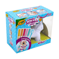 Crayola Scribble Scrubbie Jumbo Pet: Washable Art Kit with Markers & Brush for Kids 3+