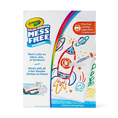 Crayola Color Wonder Refill Book: Mess Free Coloring Sheets for Creative Thinking, Ages 3+, 50 Pages