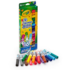 Crayola 16ct Washable Pip-Squeaks Broad Line Markers, Toddler School Supplies, Classroom Essentials for Elementary Teachers, Coloring Gift, Ages 3+