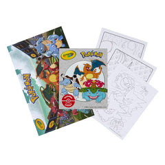 Crayola 28 Pages and Poster Pokemon Coloring Book 10"x8"