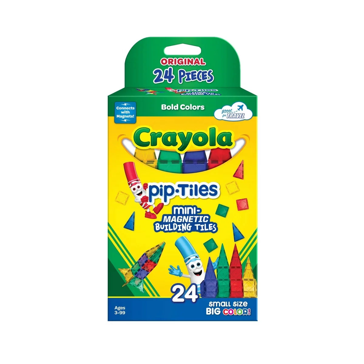 Crayola Mini Bold PIP Magnetic Tiles 24pc Set