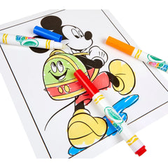 Crayola Color Wonder Mickey Mouse Roadster Racer Coloring Pages Set: Mess Free Disney Junior Sheets, 18 Pages, Ages 3+